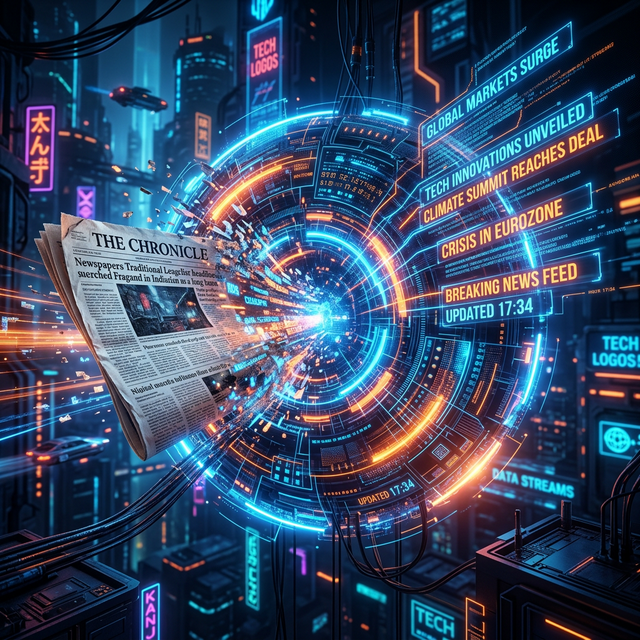 A morning newspaper with coffee — the modern digital equivalent.